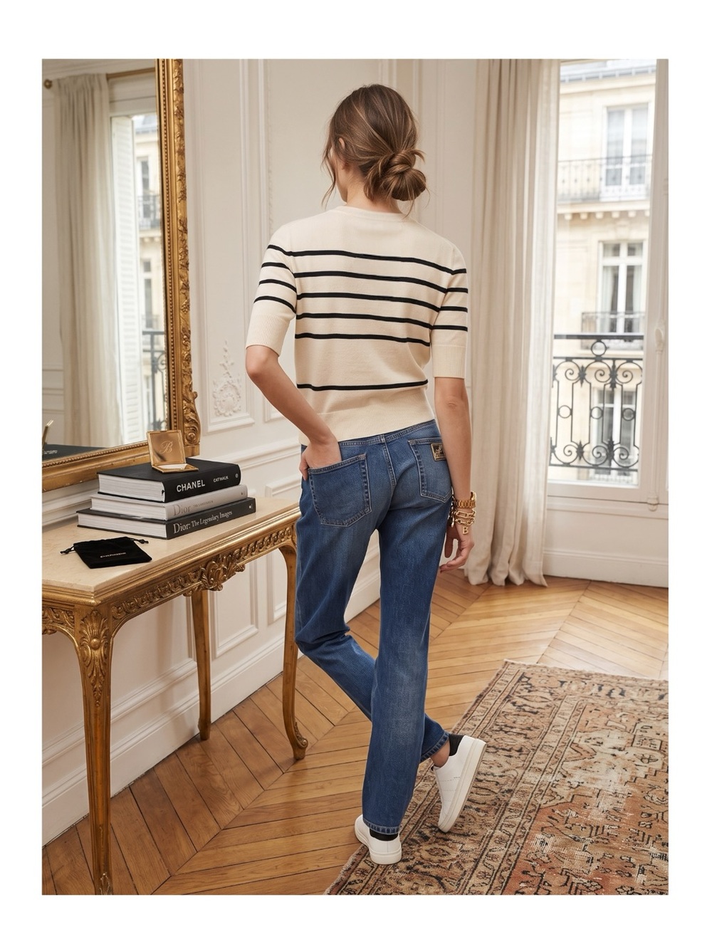 Maison Standards Paris ❤︎︎ French Boyfriend Straight Leg Jeans ❤︎︎ Stone 00 0 24